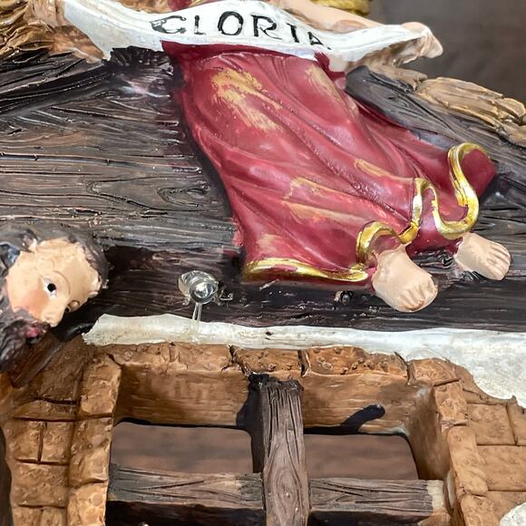 Nativity 3 Dimensional Poly Resin Christmas Light Not Working Wall or Shelf - Picture 14 of 16